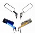 RDR 103 Motorcycle Rear View Side Mirror (Equipped with LED Light)